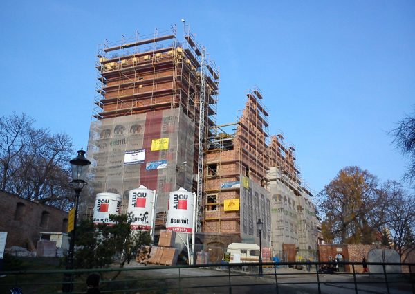 Zamek Gargamela w budowie, listopad 2011 roku. 