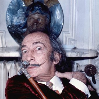 Salvador Dali w Paryżu w 1972 roku.