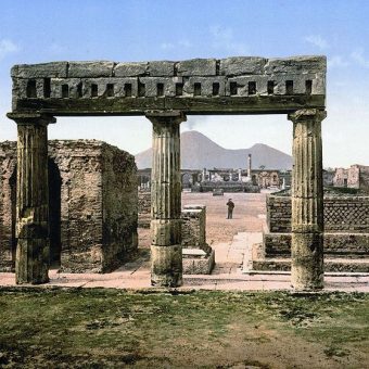 Widok Pompejów w 1900 roku.