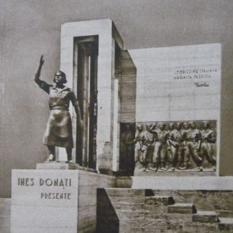 Pomnik Ines Donati, jednej z młodych dziewczyn walczących o faszyzm we Włoszech.