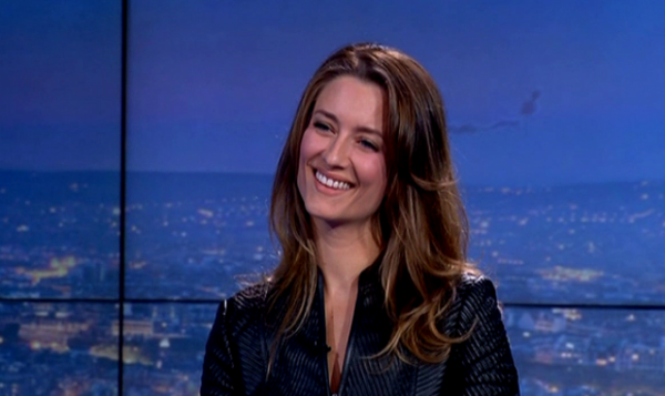 Diane Ducret podczas występu we francuskiej telewizji.