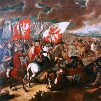 Bitwa pod Kaliszem na XVIII-wiecznym obrazie