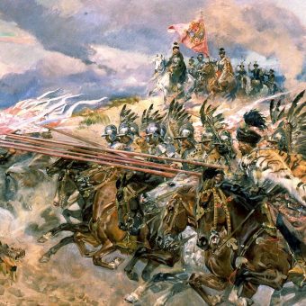 Bitwa pod Kircholmem na obrazie Wojciecha Kossaka.