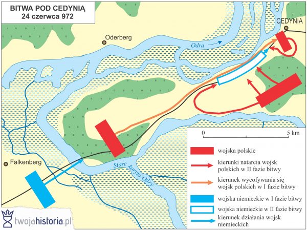 Bitwa pod Cedynia 972 (ryc. Daniel Malak/TwojaHistoria.pl).