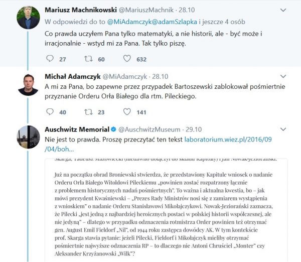 Screen z konta Twitter Michała Adamczyka.