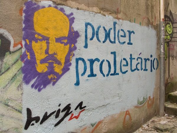 Lenin trafiał nie tylko na koszulki, ale i graffiti (tu przykład z hiszpańskiej Galicji).