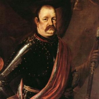 Portret Jerzego Lubomirskiego, dowodzącego wojskami oblegającymi Grudziądz.