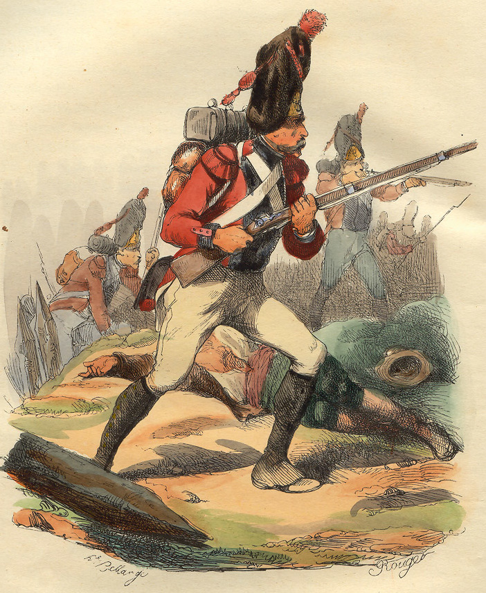 Armia Napoleona przed wymarszem Napoleona na Rosję przedstawiała się imponująco. Na tym obrazie autorstwa Bellegarde'a przedstawiony został szwajcarski grenadier w służbie u francuskiego cesarza.