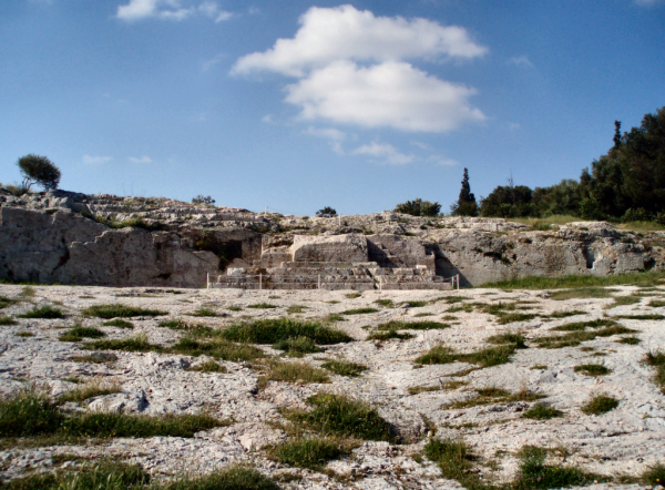 Pnyx przy Akropolu. Miejsce spotkań ateńskiego zgromadzenia ludowego