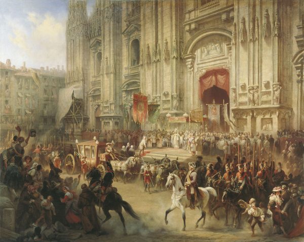 Suworow w Mediolanie. Jego armii towarzyszyły przeszkolone oddziały grabieżców