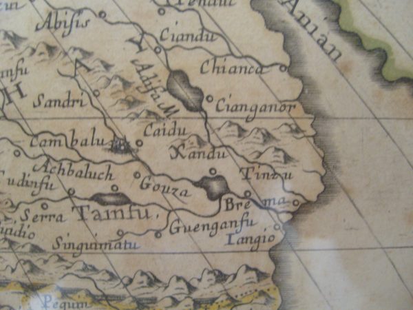 Marco Polo nazwę miasta Xanadu zapisywał "Ciandu". Tak też miasto pojawiło się na mapie stworzonej przez Sansona d'Abeville, pochodzącej z 1650 roku.