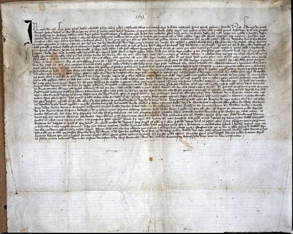 Zachowany dokument przywileju koszyckiego z 1374 roku