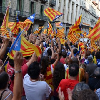 Manifestacje niepodległościowe w Katalonii (fot. Josep Renalias - Lohen11, CC BY-SA 3.0)