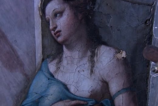 Alegoria Przyjaźni, niedawno "odkryte" dzieło Rafaela Santi znajdowała się cały czas w Sali Konstantyna.