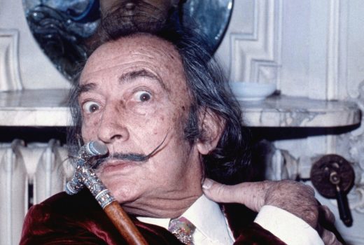 Salvador Dali w Paryżu w 1972 roku.