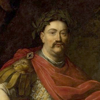 Portret Jana III Sobieskiego w stroju rzymskim autorstwa Daniela Schultza.