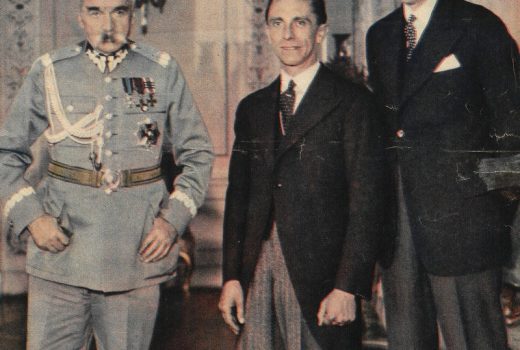 Dążąc do "sanacji" moralnej Polski Józef Piłsudski sięgał po coraz drastyczniejsze środki. Na zdjęciu Marszałek w trakcie wizyty Josepha Goebbelsa w Polsce.