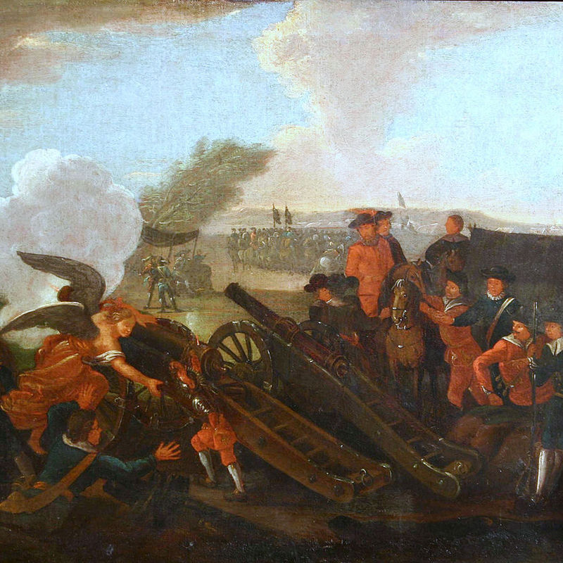 Fragment XVIII-wiecznego obrazu przedstawiającego bitwę pod Kliszowem