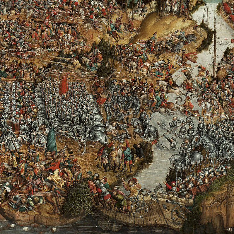 Fragment obrazu "Bitwa pod Orszą"