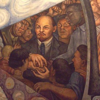Fragment murala autorstwa meksykańskiego malarza i działacza ruchu komunistycznego Diego Rivera z 1934 roku.