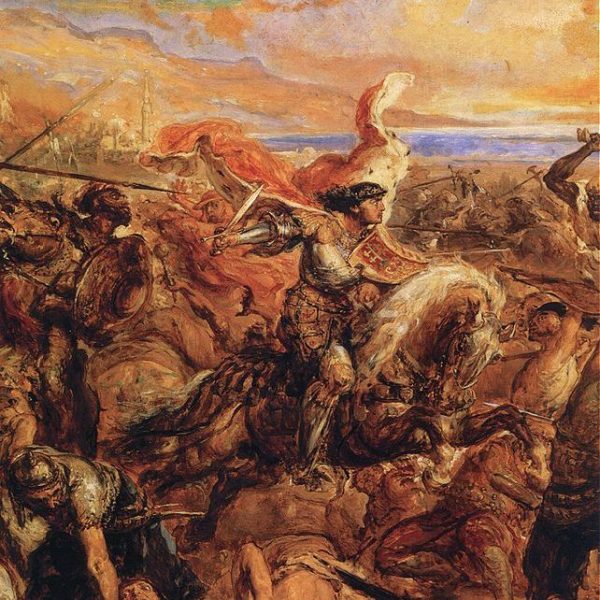 Fragment obrazu Jana Matejki "Bitwa pod Warną"