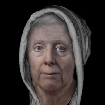 Zrekonstruowana twarz Lilias Aidy. (fot. Centre for Anatomy and Human Identification, University of Dundee)