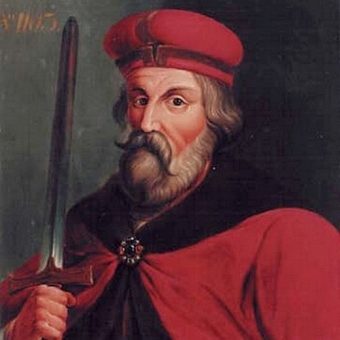 Bolesław Krzywuousty pędzla Jacobiego na podstawie obrazu M. Bacciarellego (domena publiczna).