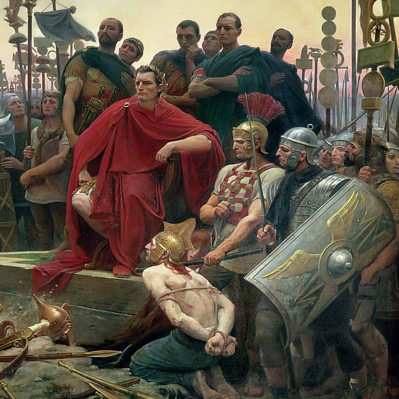 Juliusz Cezar na obrazie Lionela Royera.