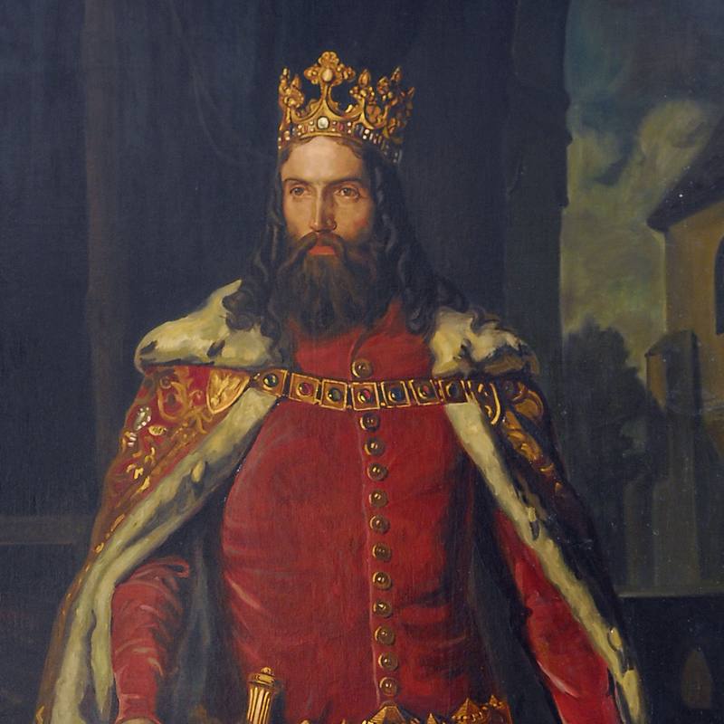 Kazimierz Wielki na obrazie Leopolda Löfflera.