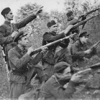 Żołnierze UPA w obwodzie równieńskim w 1947 roku.