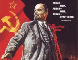 Czy wiemy czym w rzeczywistości była reolucja październikowa? Na ilustracji fragment sowieckiego plakatu propagandowego.