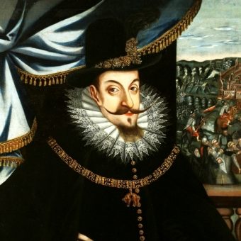Zygmunt III Waza na portrecie pędzla Szymona Boguszowicza.