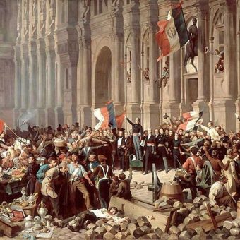 Na skutek rewolucji lutowej monarchię konstytucyjną zastąpił ustrój republikański.