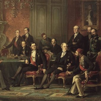 Przedstawiciele państw biorących udział w kongresie podpisali traktat pokojowy 30 marca 1856 roku.