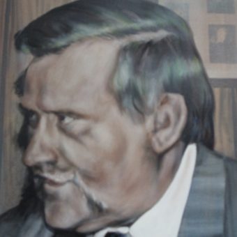 Fragment muralu przedstawiającego Lecha Wałęsę w chicagowskim Truman College (fot. Daniel X. O'Neil, lic. CC BY 2.0)