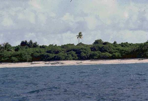 Plaża atolu Bikini, od którego swoją nazwę zaczerpnęli bikiniarze (fot. domena publiczna)