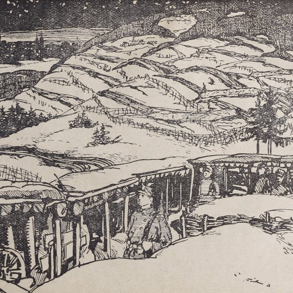 Ilustracja z publikacji "Bitwa pod Łowczówkiem" (1916)