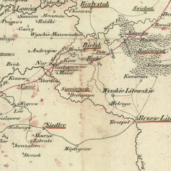 Mapa wyprawy H. Dembińskiego (fragment)
