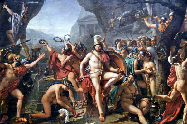 Spartanie kojarzą nam się dziś przede wszystkim z bohaterstwem i... homoseksualizmem. Czy tak było naprawdę? Na ilustracji obraz Jacquesa-Louisa Davida "Leonidas pod Termopilami".