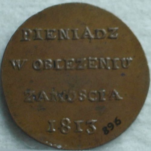 Moneta sześciogroszowa bita w Zamościu podczas oblężenia