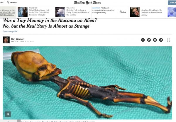 Mumia Aty. Screem materiału przygotowanego przez "The New York Times"