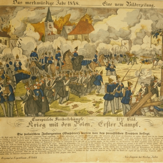 Neuruppiner Bilderbogen, nr 2062 (gazeta z 1848 artykułem o bitwie)