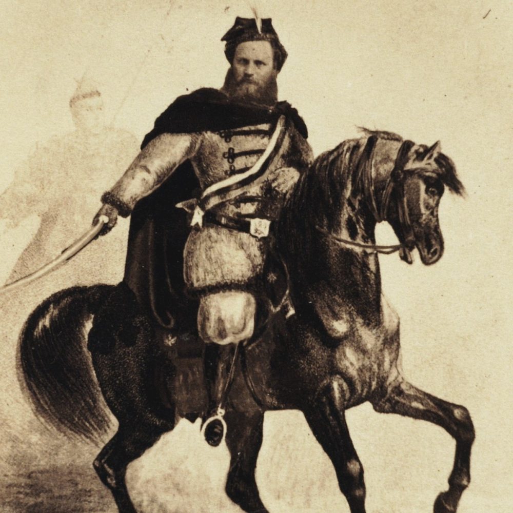 Portret konny Ludwika Mierosławskiego