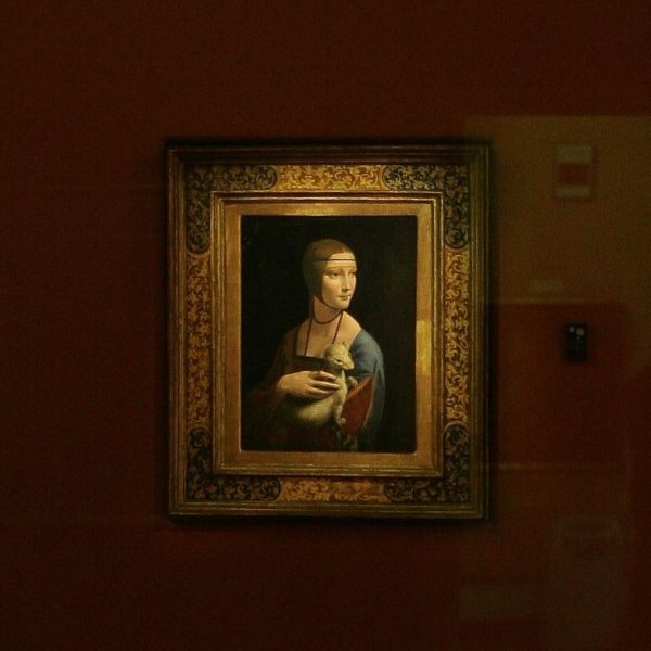 Dama z łasiczką, obraz Leonarda DaVinci (fot. Cezary Piwowarski, lic. GNU FDL)