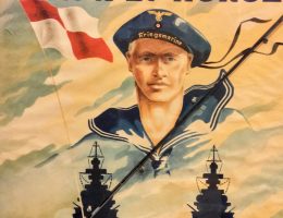 Nazistowski plakat propagandowy zachęcający do wstępowania do Kriegsmarine (fot. domena publiczna)