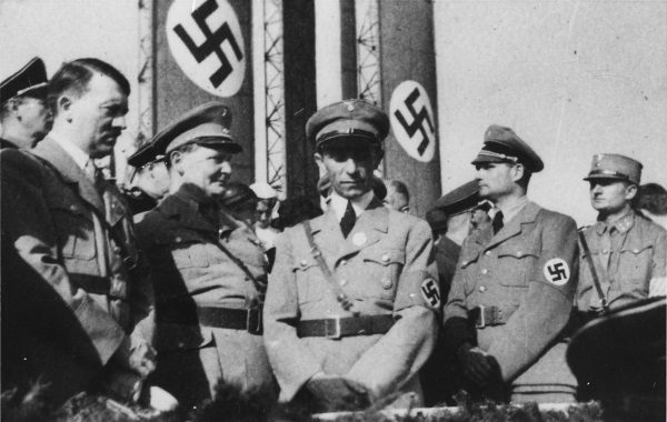 Naziści: Hitler, Goering, Goebbels, Hess (fot. Q)