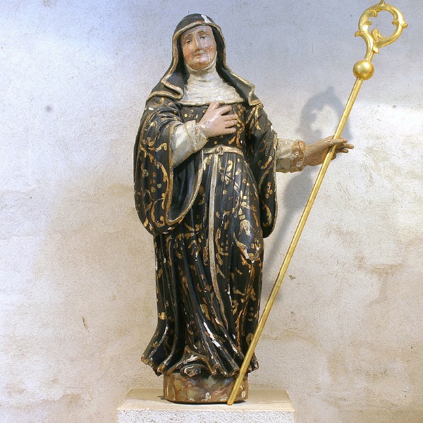 Św. Brygida z Kildare, jedna z najważniejszych irlandzkich świętych (fot. Elke Wetzig Elya, lic. CC BY-SA 3.0)