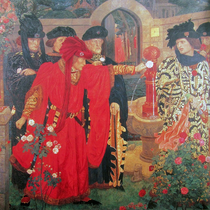 Nazwa "Wojna Dwóch Róż" pochodzi od tego, że obydwa zwaśnione rody miały w herbach róże - Yorkowie białą, Lancasterowie czerwoną.