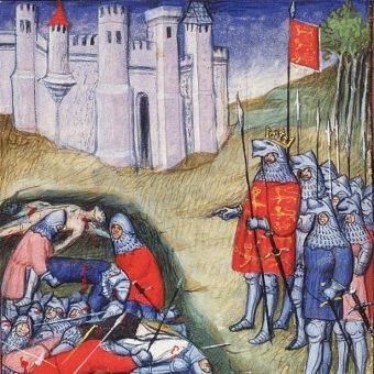 Jedną z ważniejszych bitew pierwszej fazy wojny stuletniej była bitwa pod Crécy w 1346 roku.