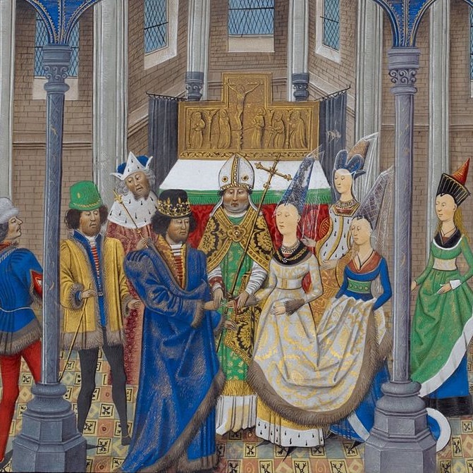 Sojusz między Anglią i Portugalią przypieczętowało małżeństwo króla Portugalii, Jana I Dobrego, z Filipą Lancaster, córką Jana z Gandawy, księcia Lancaster.